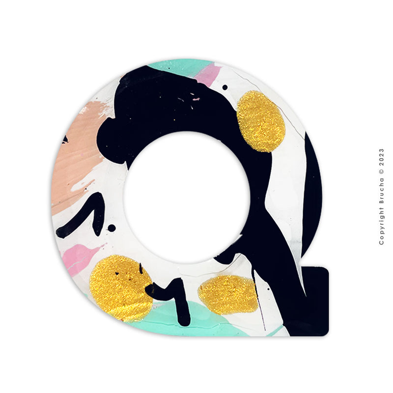 Q -pieza única sticker