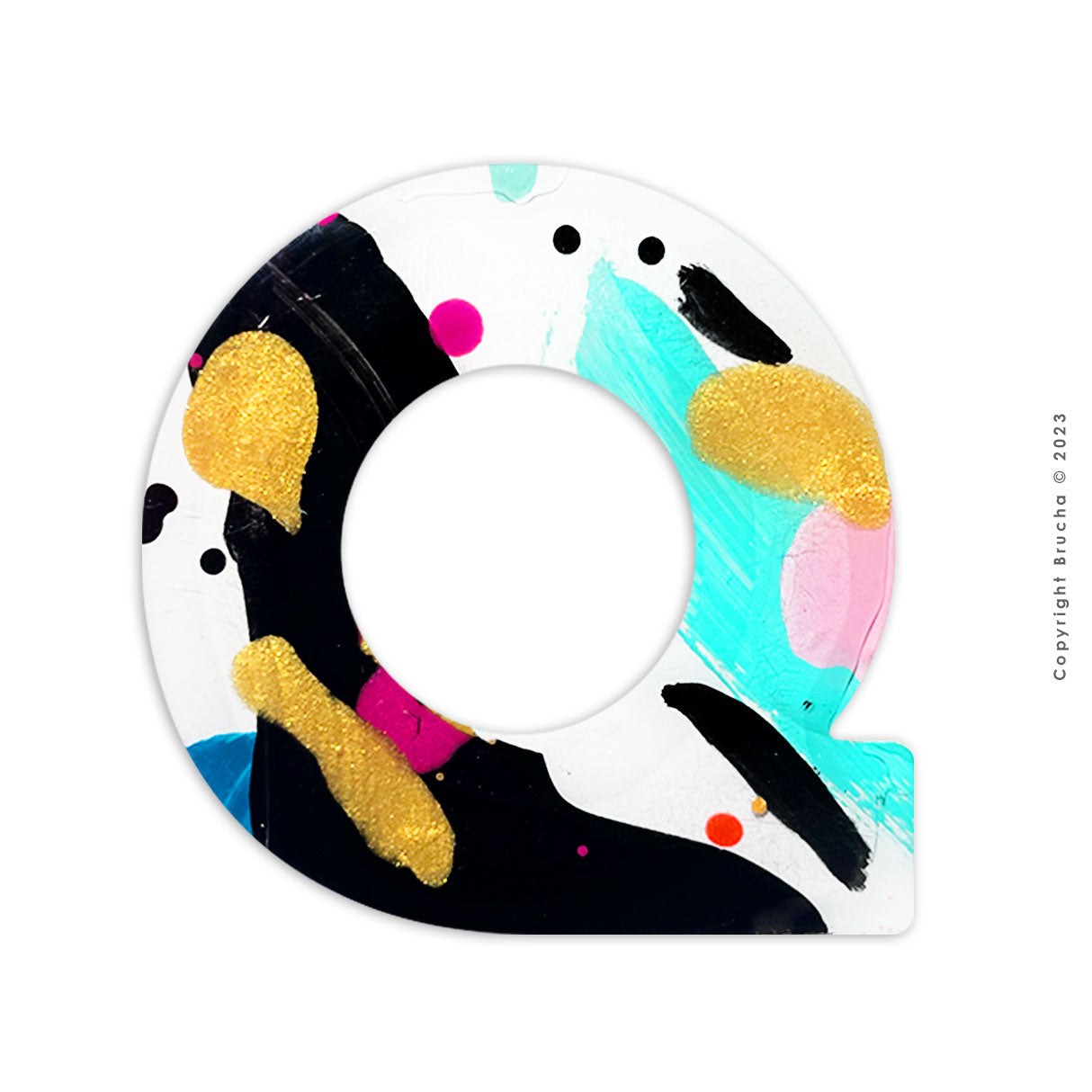 Q -pieza única sticker