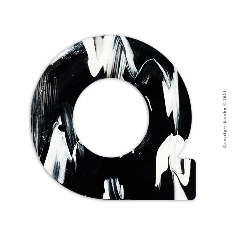 Q -B&W sticker
