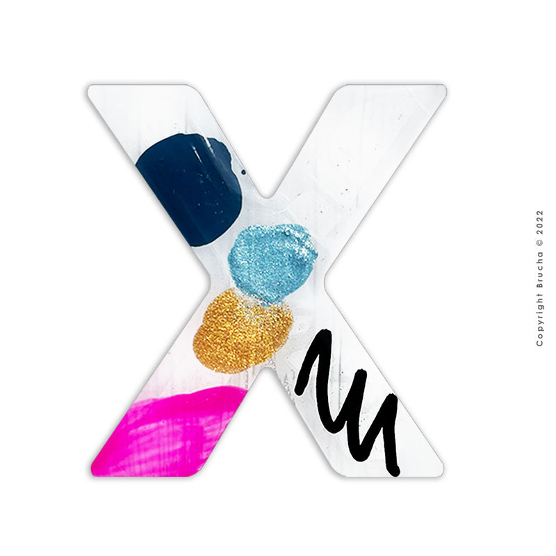 X -colores colección sticker