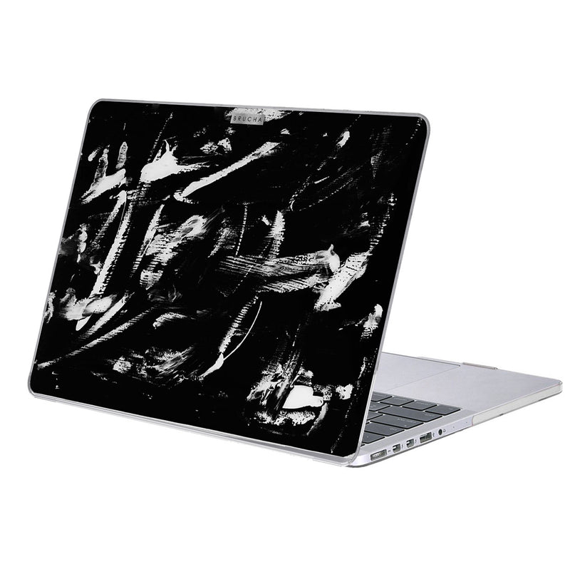 Funda ultra protectora para MacBook Air 11" pintada a mano pieza única - Pared Negra